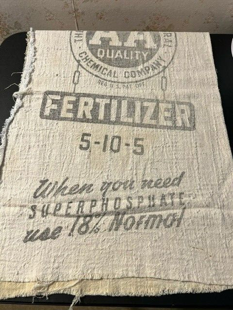 American Agricultural Chemical Company 100# fertilizer sacks bags