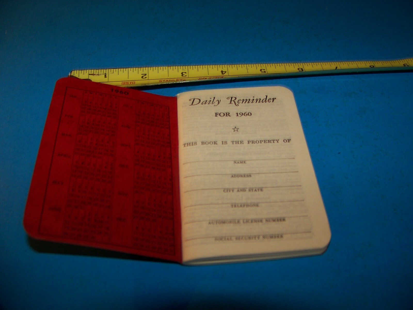 Niagara Brand Farmers « Daily Reminder » Memo Booklet Vintage 1960
