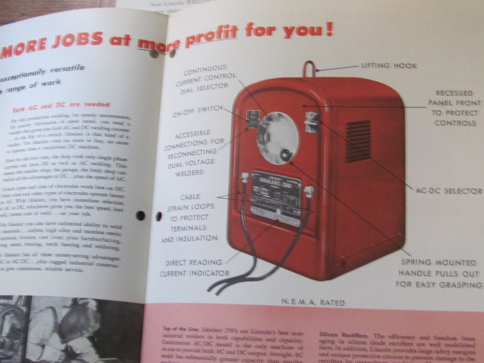 1961 SALES BROCHURE DEALER ADVERTISING LOT LINCOLN ELECTRIC WELDER