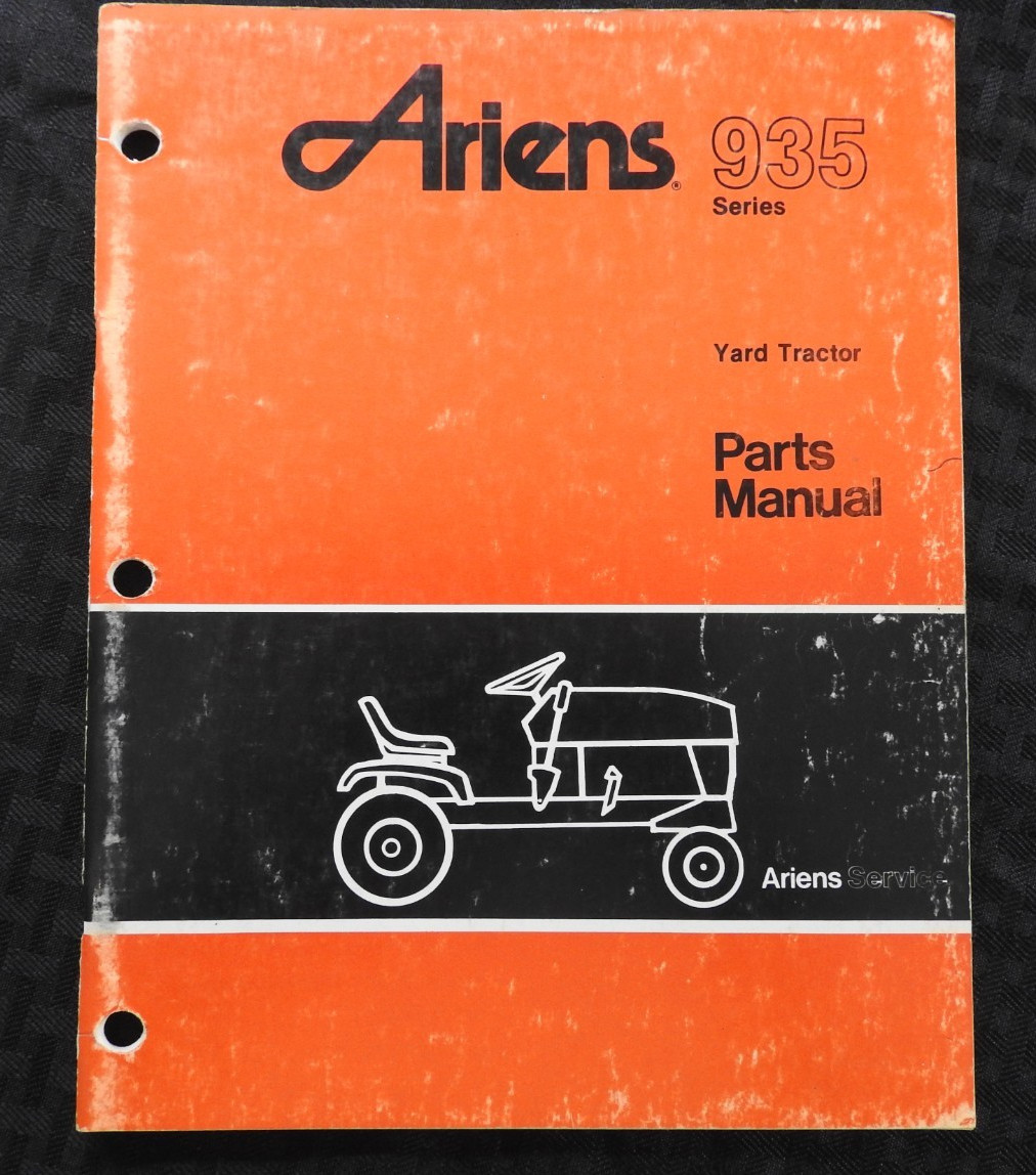 GENUINE ARIENS SIERRA 935 SERIES LAWN TRACTOR PARTS CATALOG MANUAL CLEAN 1989