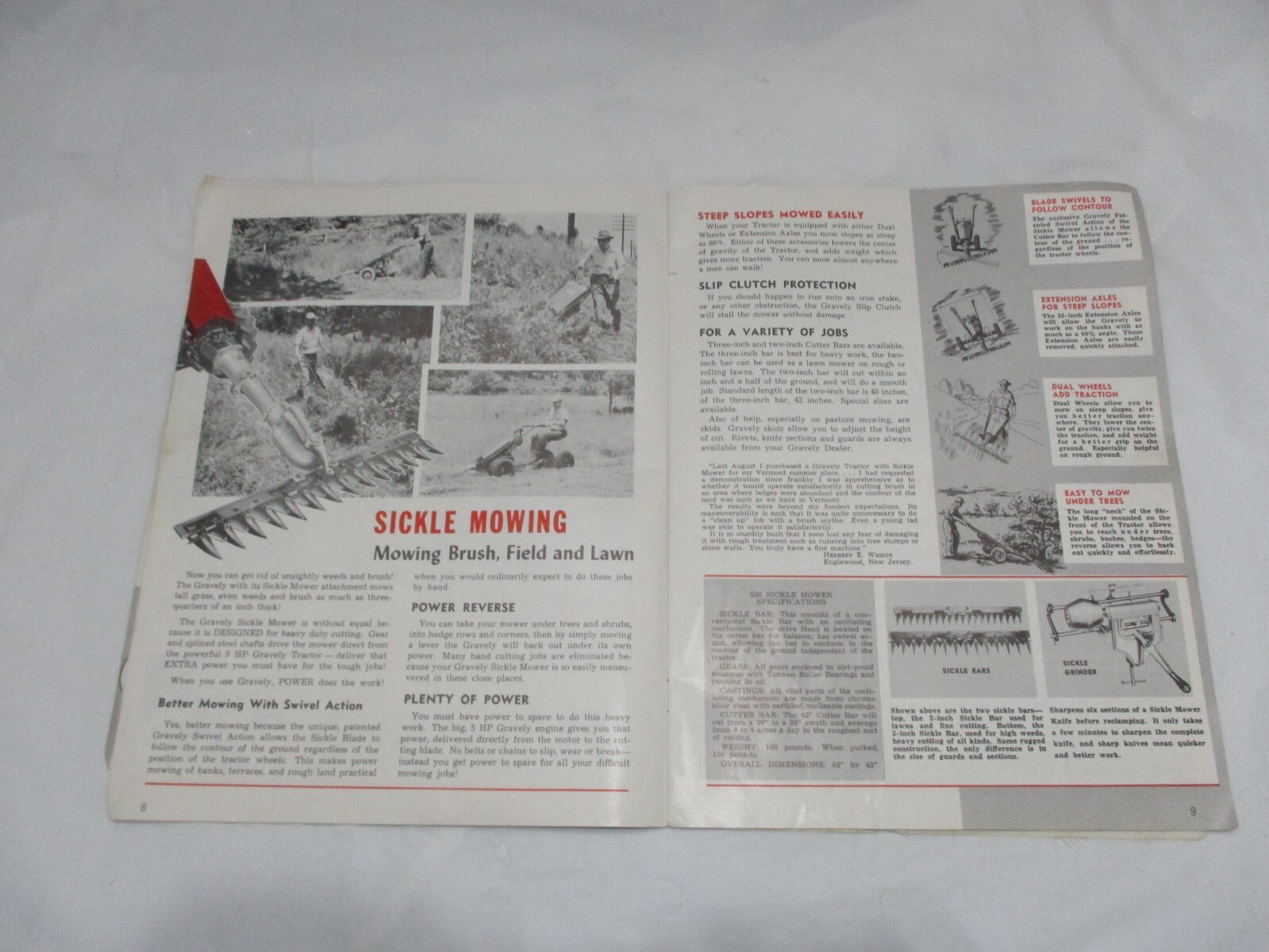 1953 Gravely Power Equipment Catalog Lawn Garden Farm Equipment