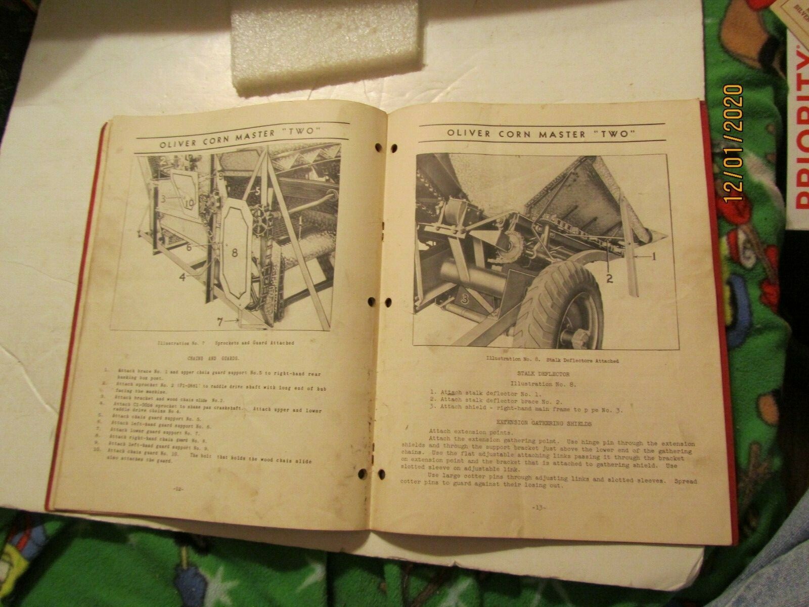 1950 Oliver Operating Instructions for Model 2 Corn Master Corn Picker Manual