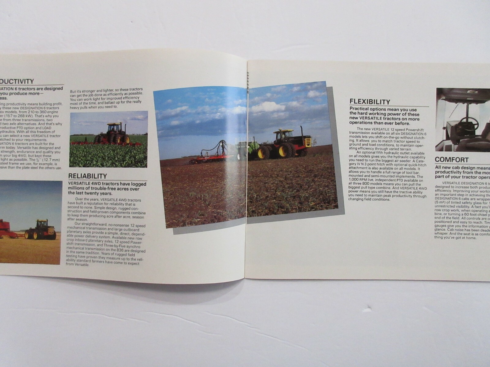 Versatile 836 856 876 936 956 976 4wd Farm Tractor Brochure 1984 24 Pages