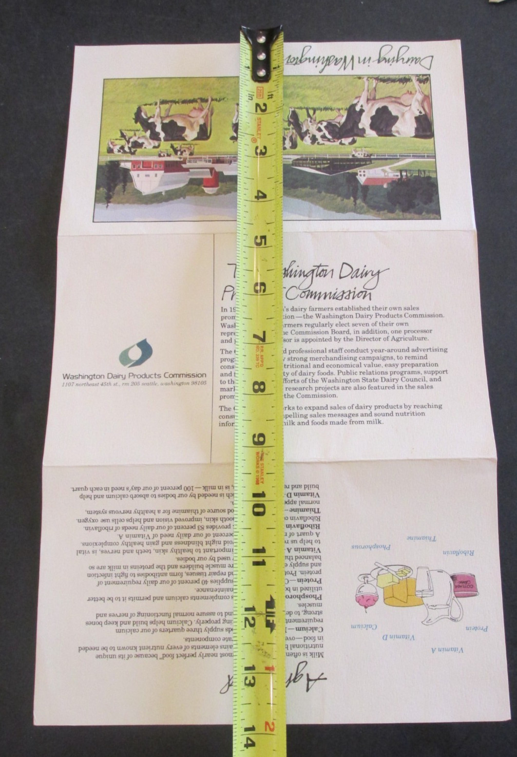 Dairying in Washington State Farming Cows Brochure Pamphlet VTG Ad