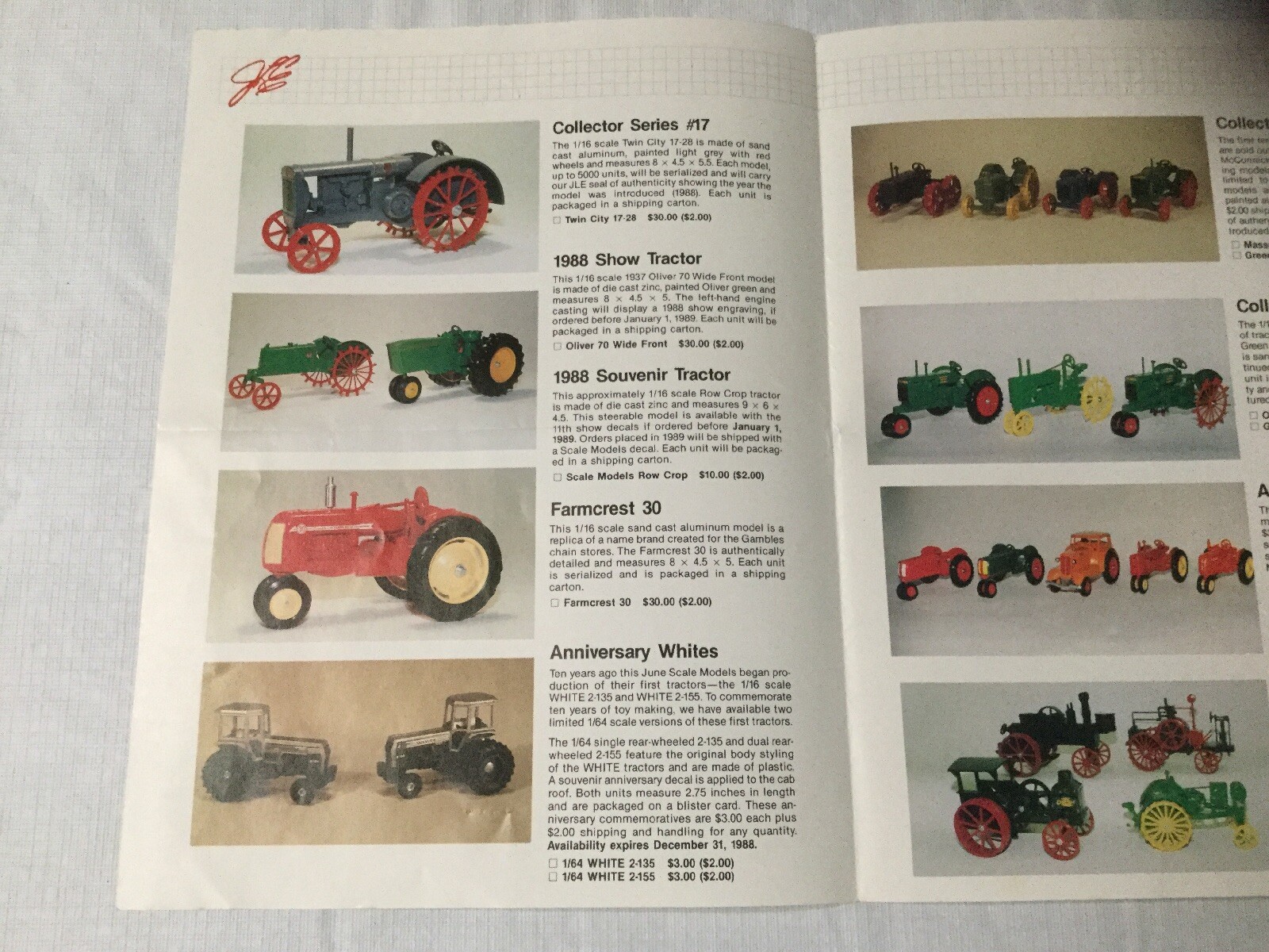 Joseph L. Ertl Scale Models Sales Brochure