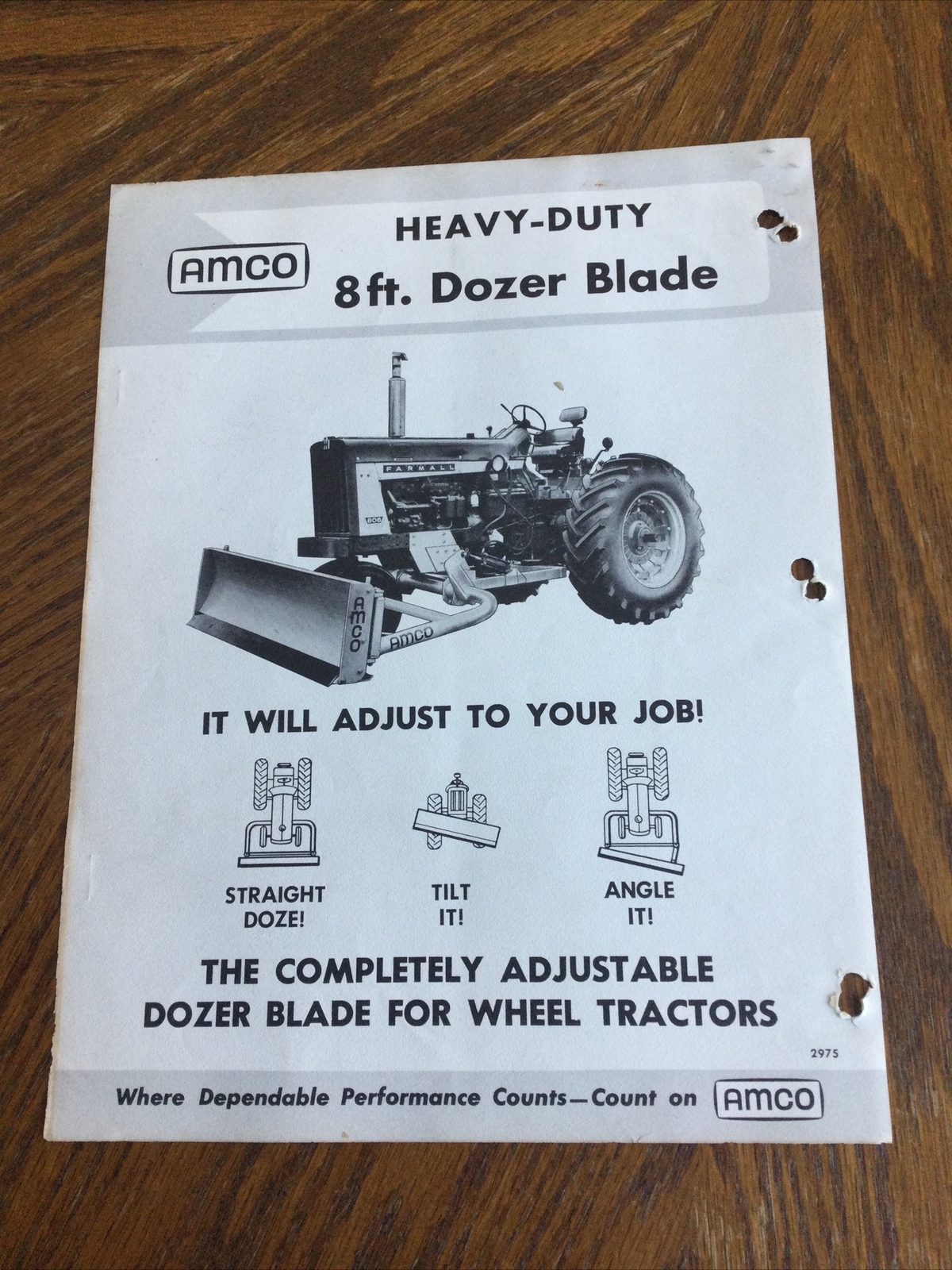 Amco Dozer Blade Brochure Mid 1960s