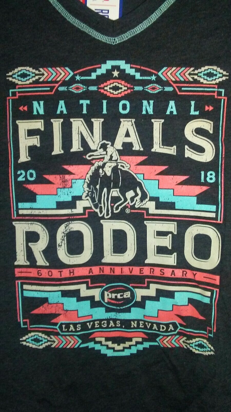 2018 National Finals Rodeo 60th Anniversary Las Vegas Women&rsquo;s M T-Shirt NWT