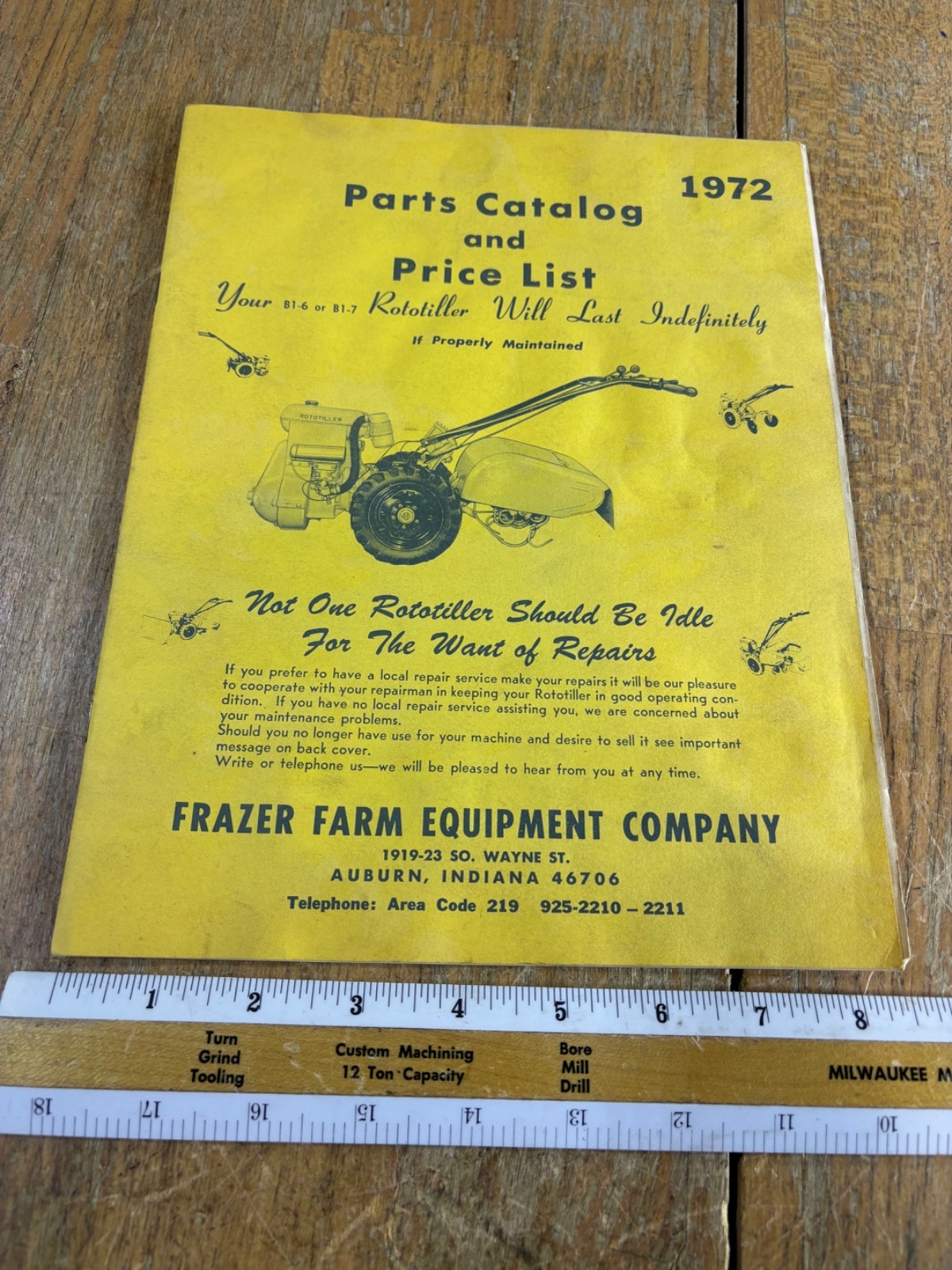 60s-1970s 1980s Frazer Farm Equipment Rototiller Parts Catalog Price List lot- 5