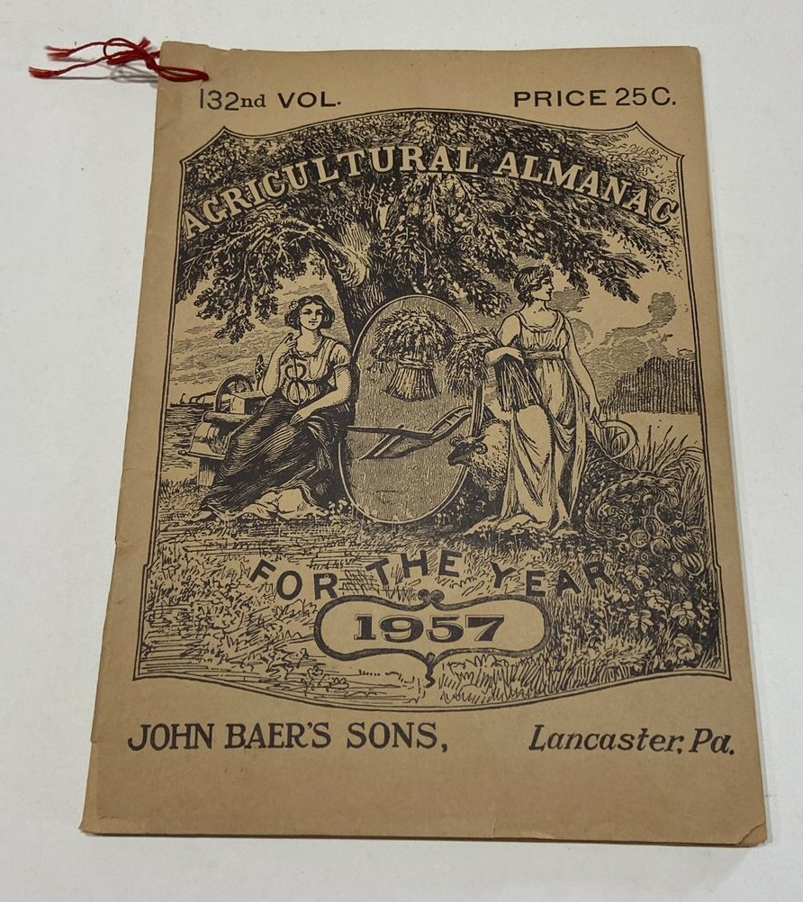 John Baer’s Sons Agricultural Almanacs 1954 & 1957