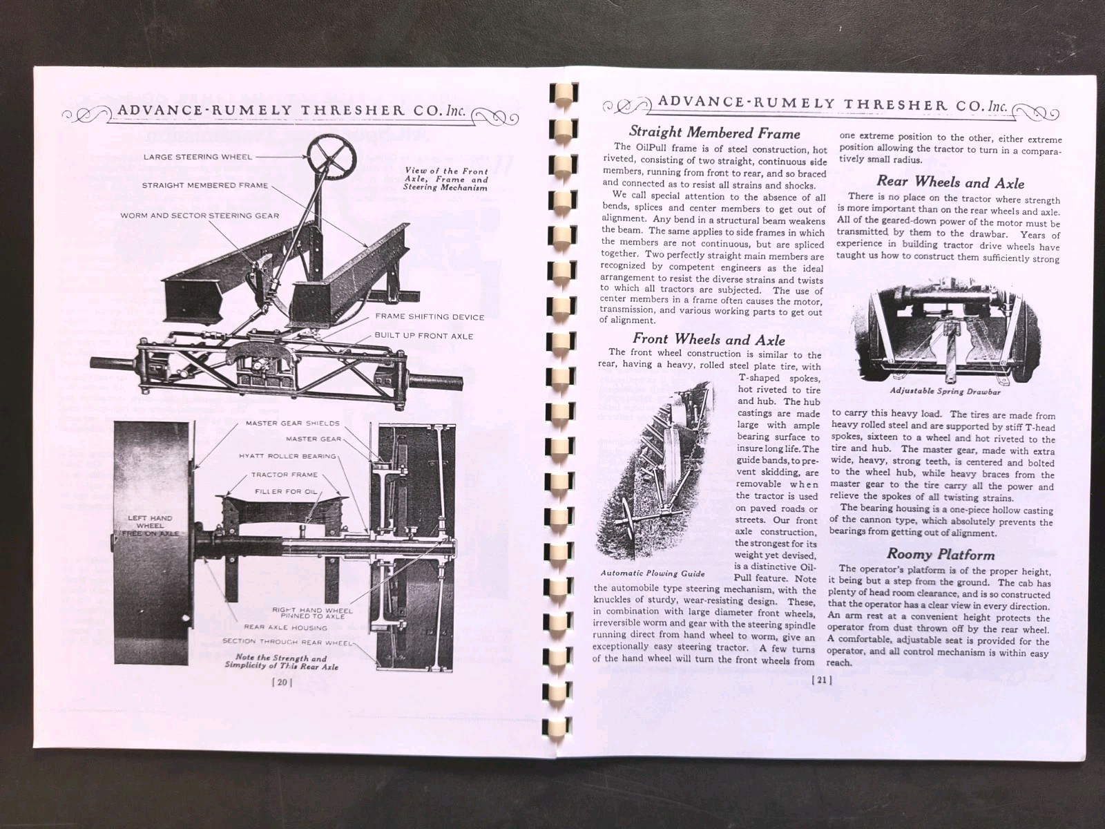 Rumley Oil Pull Tractor Dealer Brochure Owners Manual Print Advertising Reprint
