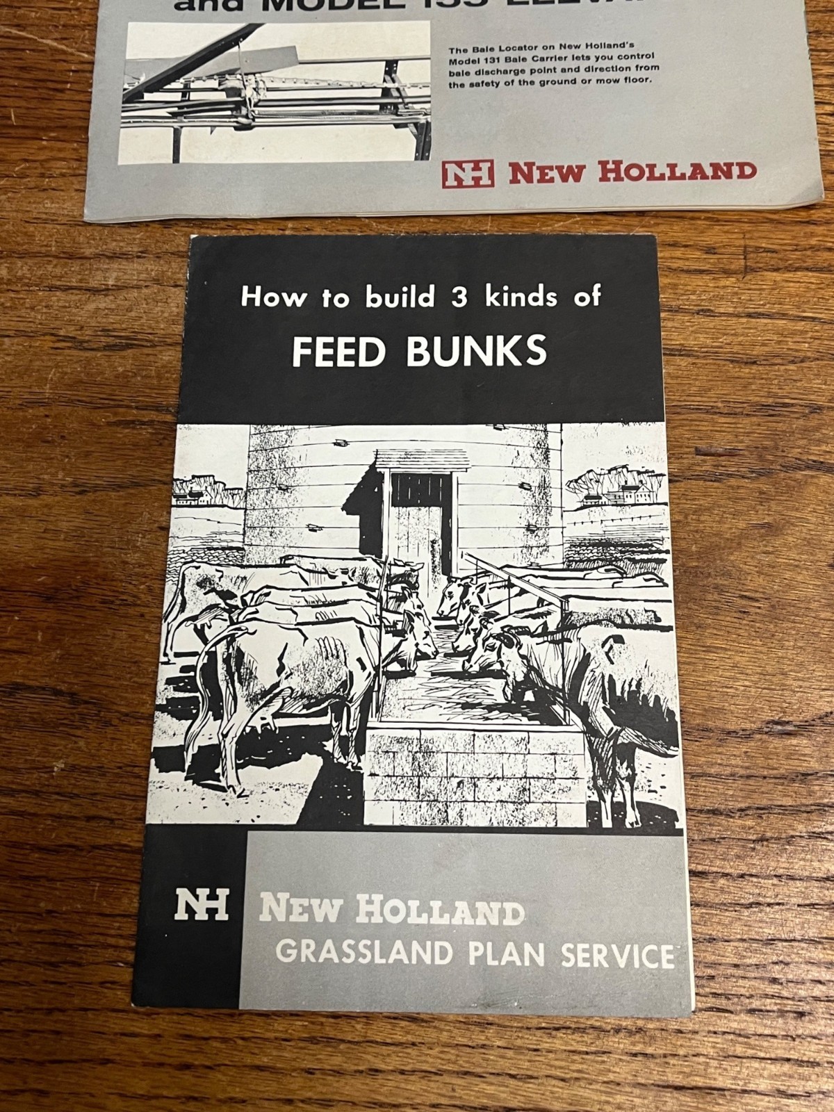 Vintage New Holland Farm Sale Brochures Feed Bunks 131 Bale Carrier 155 Elevator