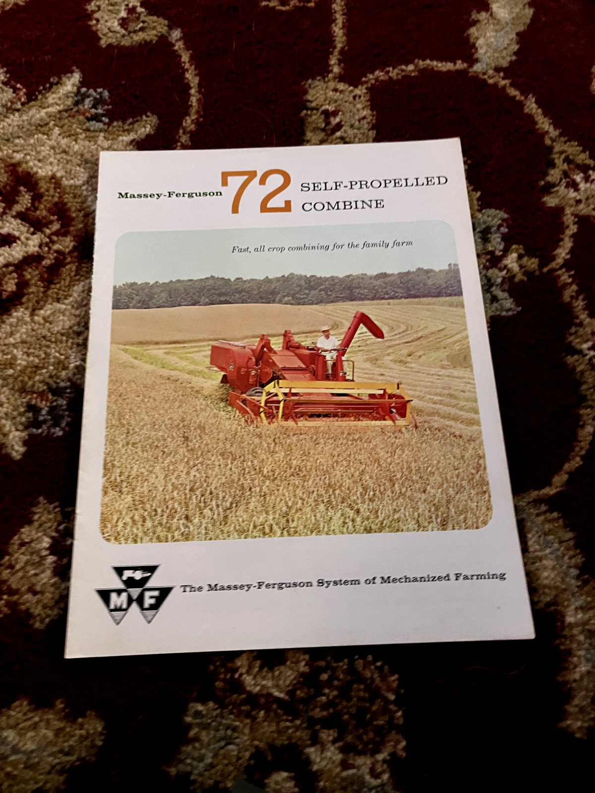 Massey Ferguson 72 Combine For 1961 Brochure BAOH
