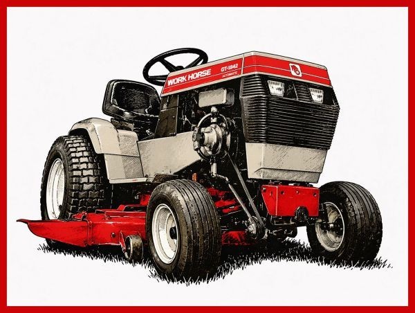 Wheel Horse GT 1100 Work Horse Lawn Tractor NEW METAL SIGN: 9×12&Prime; Ships Free