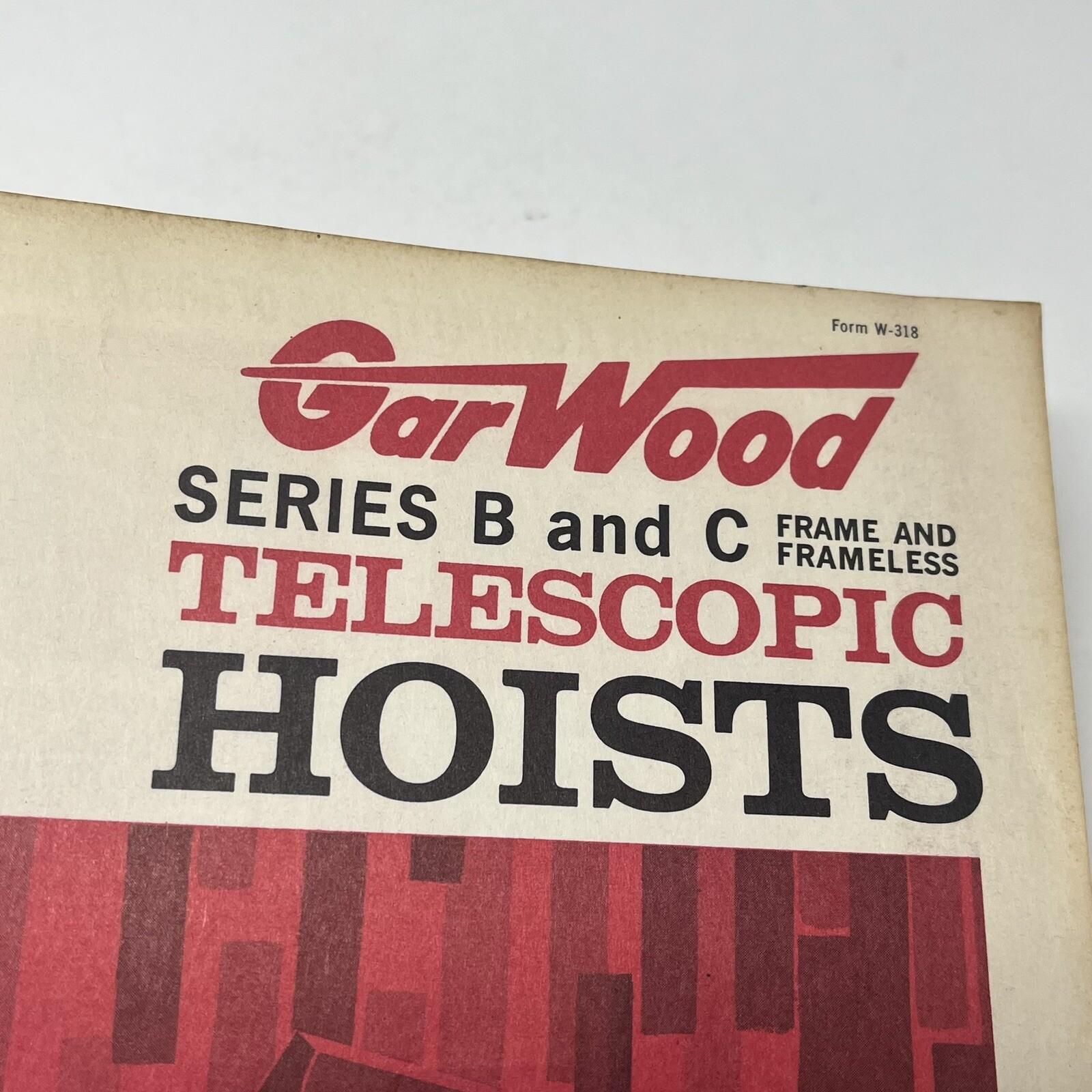 Garwood Series B C Telescopic Truck Hoists Sales Brochure Catalog 1960s