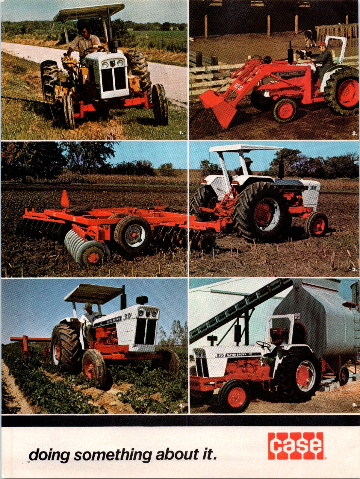 1974 Case David Brown 885 995 1210 Tractor Vintage 70&rsquo;s 2-Page Print Ad