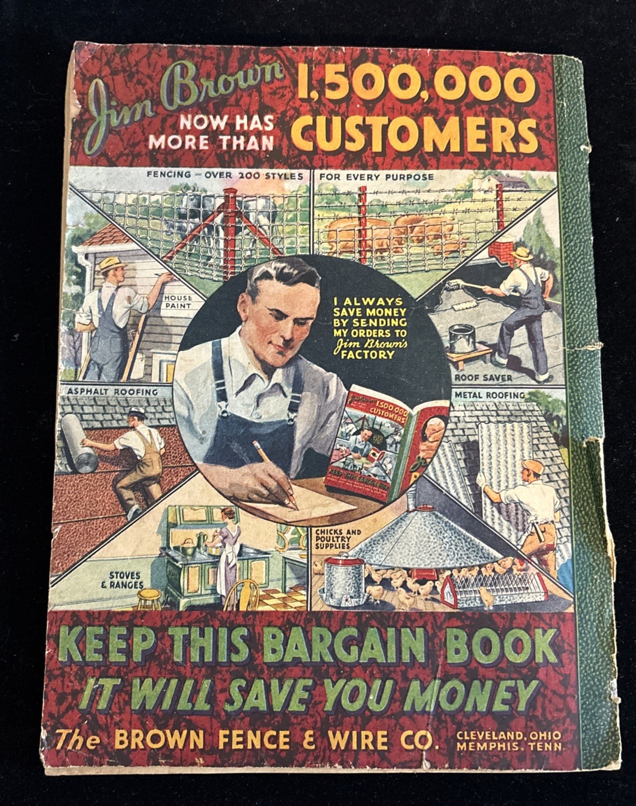JIM BROWN&rsquo;S 1935 BARGAIN BOOK – THE BROWN FENCE & WIRE CO.- Catalog See Pics