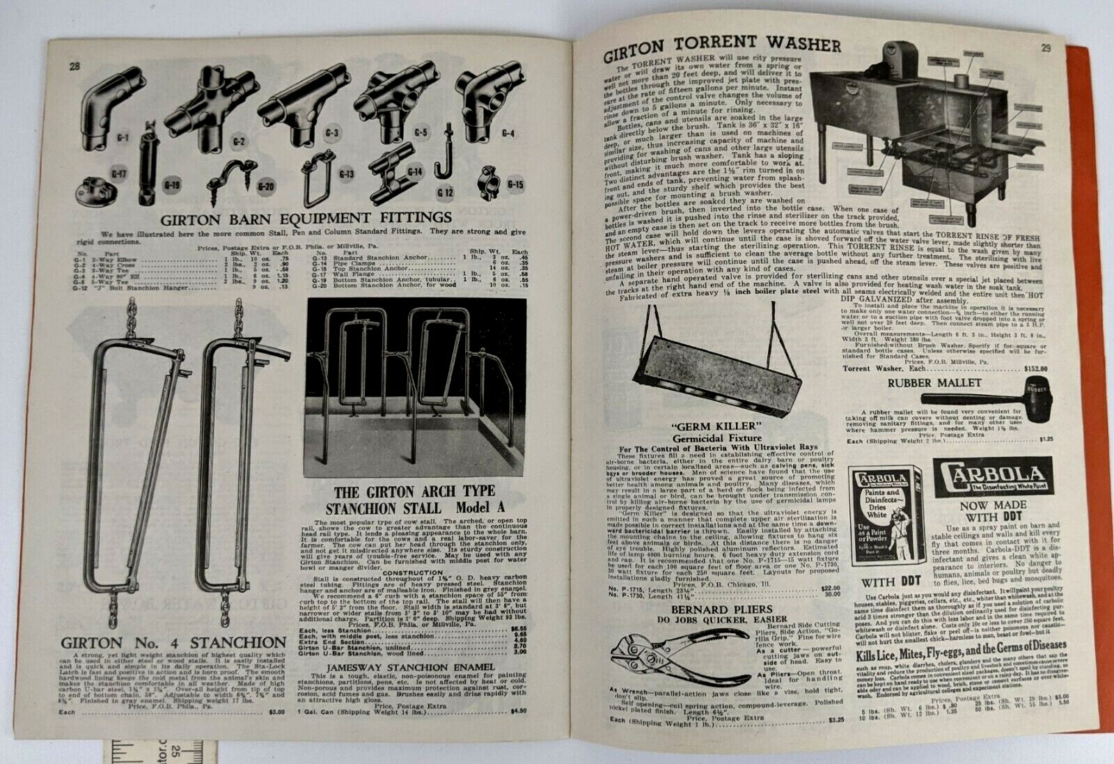 1946 Creutzburg & Son Philadelphia PA Dairyman Livestock Breeder Supply Catalog