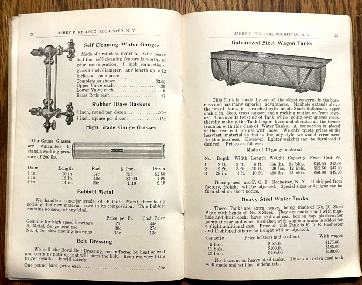1922 Harry Kellogg Thresherman Mill & Contractors Supply catalog Rochester NY