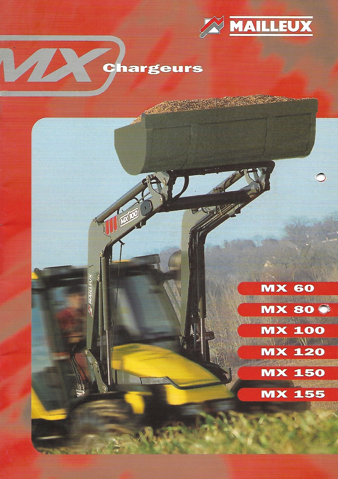 Farm Brochure – Mailleux – MX 60 et al Chargeur Loader – FRENCH language (F7662)
