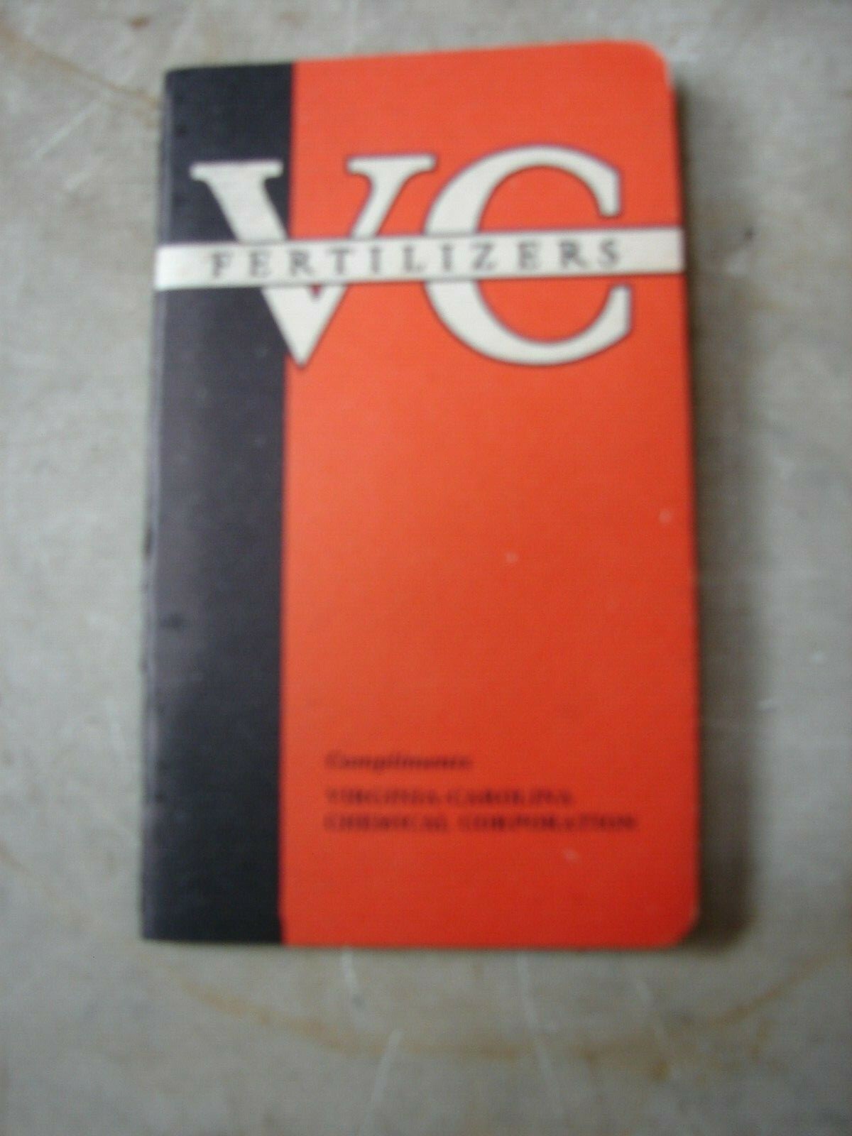 1931 VC Fertilizers Pocket Note Booklet w/ Advertising UNUSED Virginia-Carolina