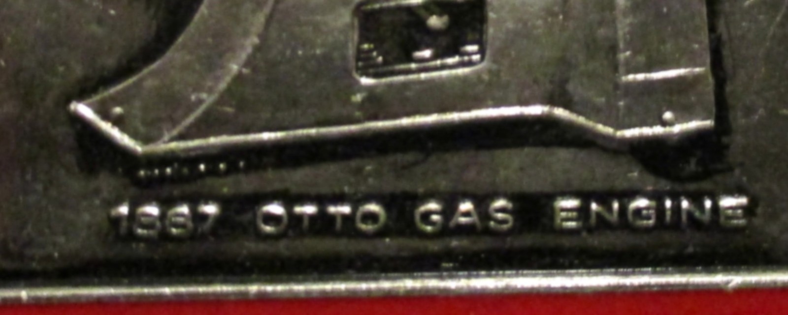 VINTAGE 1887 Otto Gas Hit & Miss Engine Watch Fob Pioneer Gas Engine Assoc NY