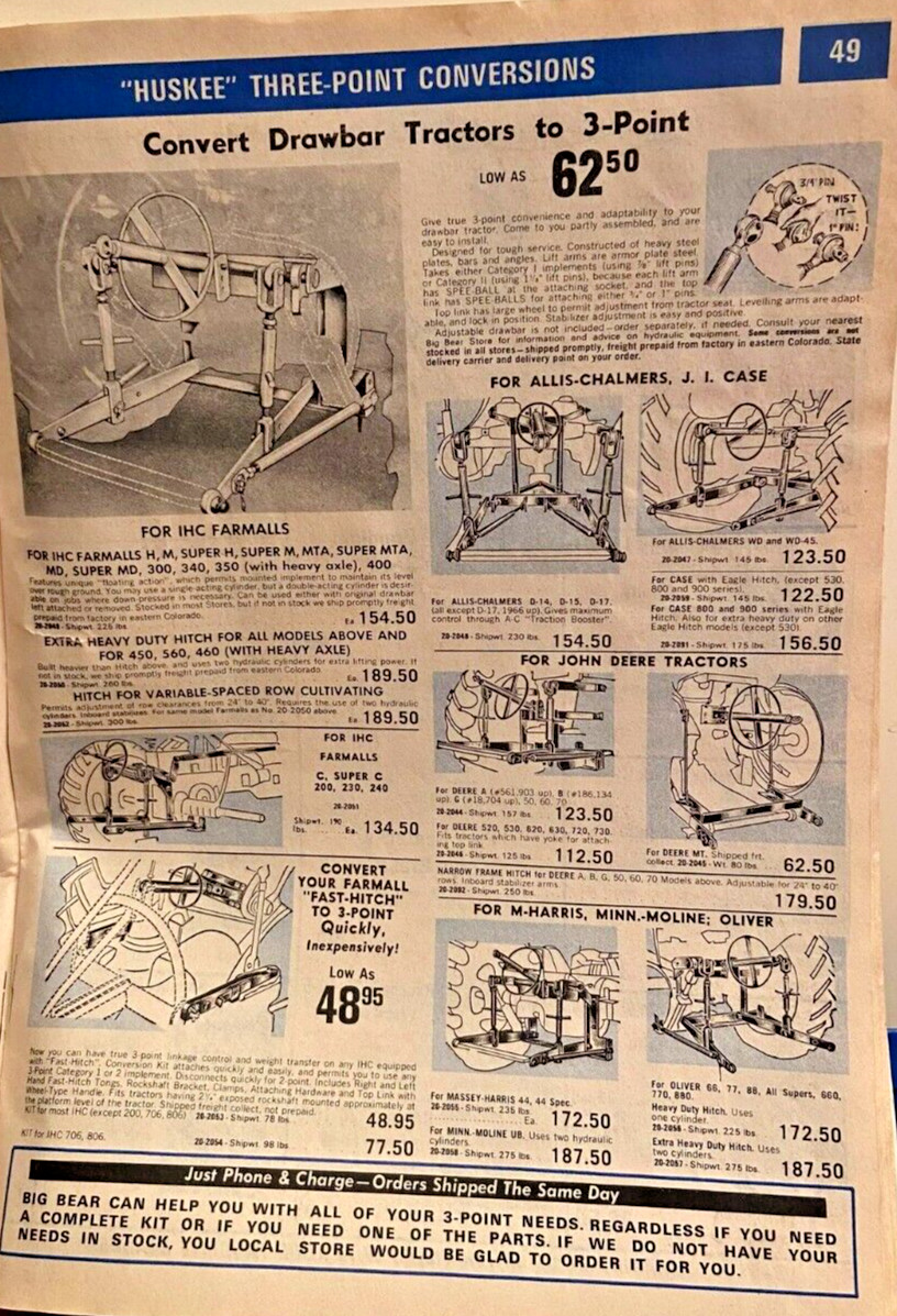 1969 Big Bear Farm Supply Catalog