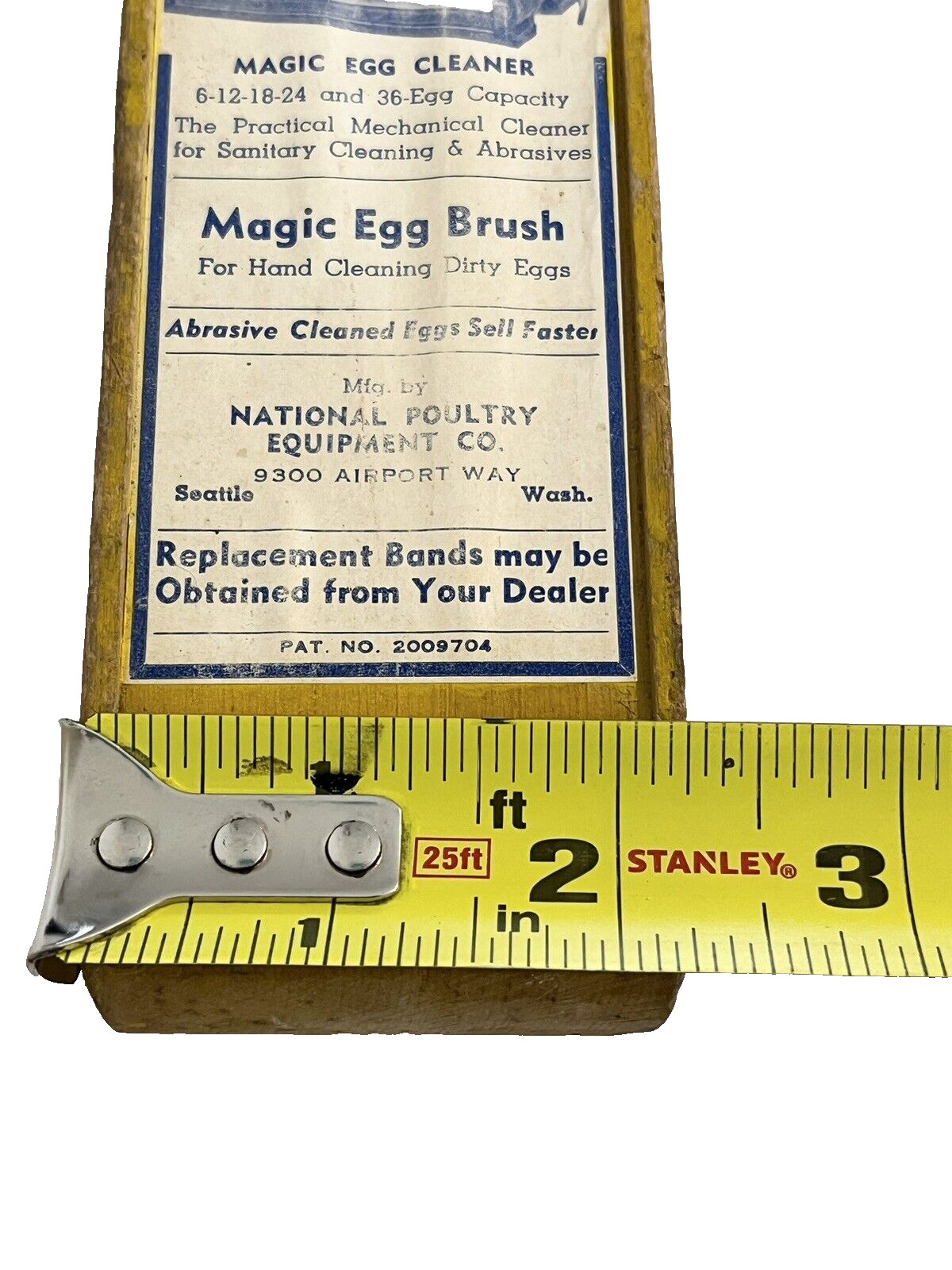 Magic Egg Brush National Poultry Equipment CO Seattle Advertising 1930&rsquo;s RARE