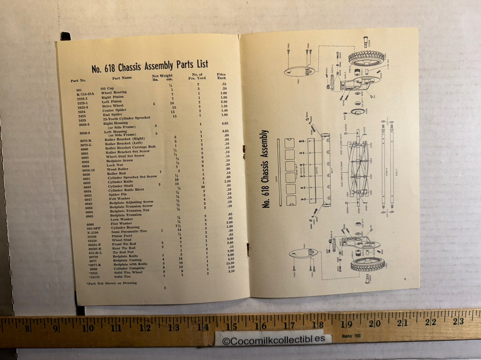 Vintage Stearns Power Mowers Models 618 & 621 Instructions & Parts Catalog