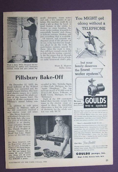 Original 1956 Pillsbury Article features Mrs Henry Jorgensen of Portland Oregon