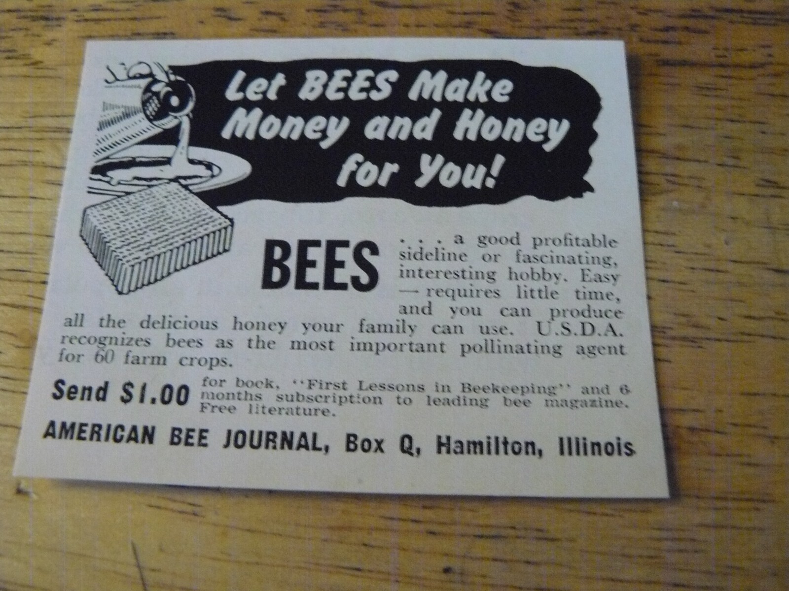 THE FARM QUARTERLY-SPRING 1957-AD -AMERICAN BEE JOURNAL-Make $$$ / Hamilton, ILL