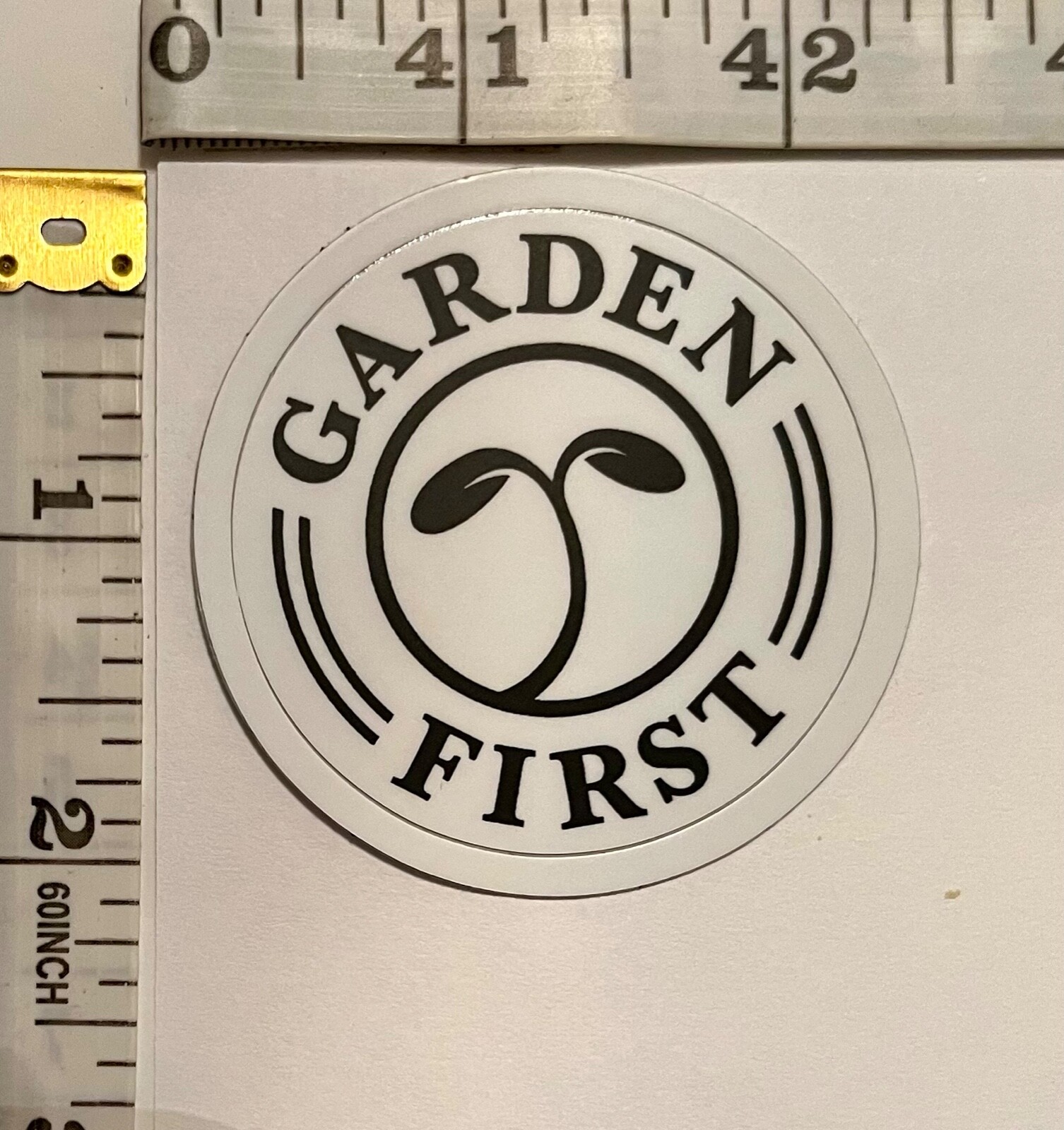 GARDEN FIRST Vinyl Sticker – Oregon, USA Cannabis Industry Advertisement