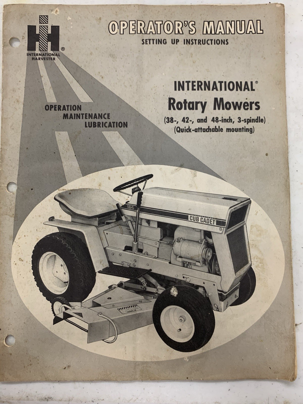 2 Cub Cadet Manuals IH Tractor And Mowing Attachment Used International