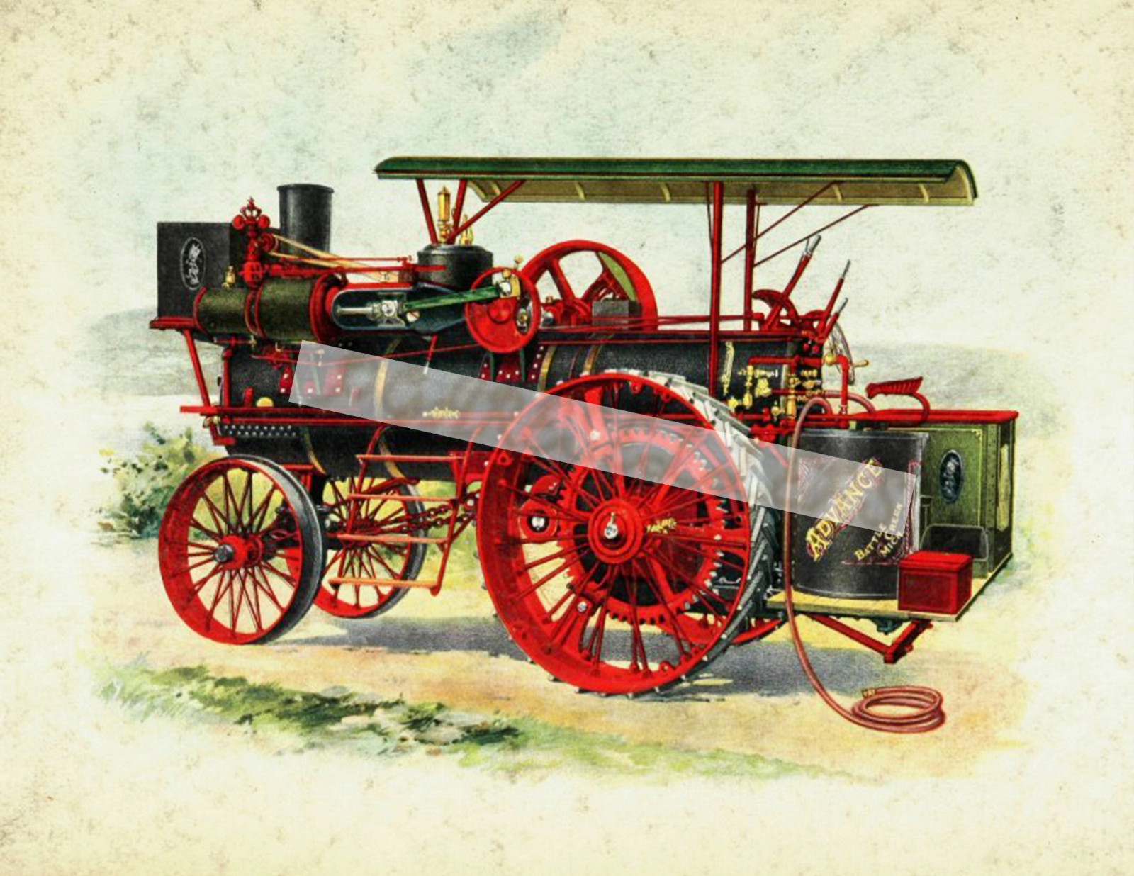 Advance Tractor Company Vintage Reproduction Photograph Print 8.5×11 inches