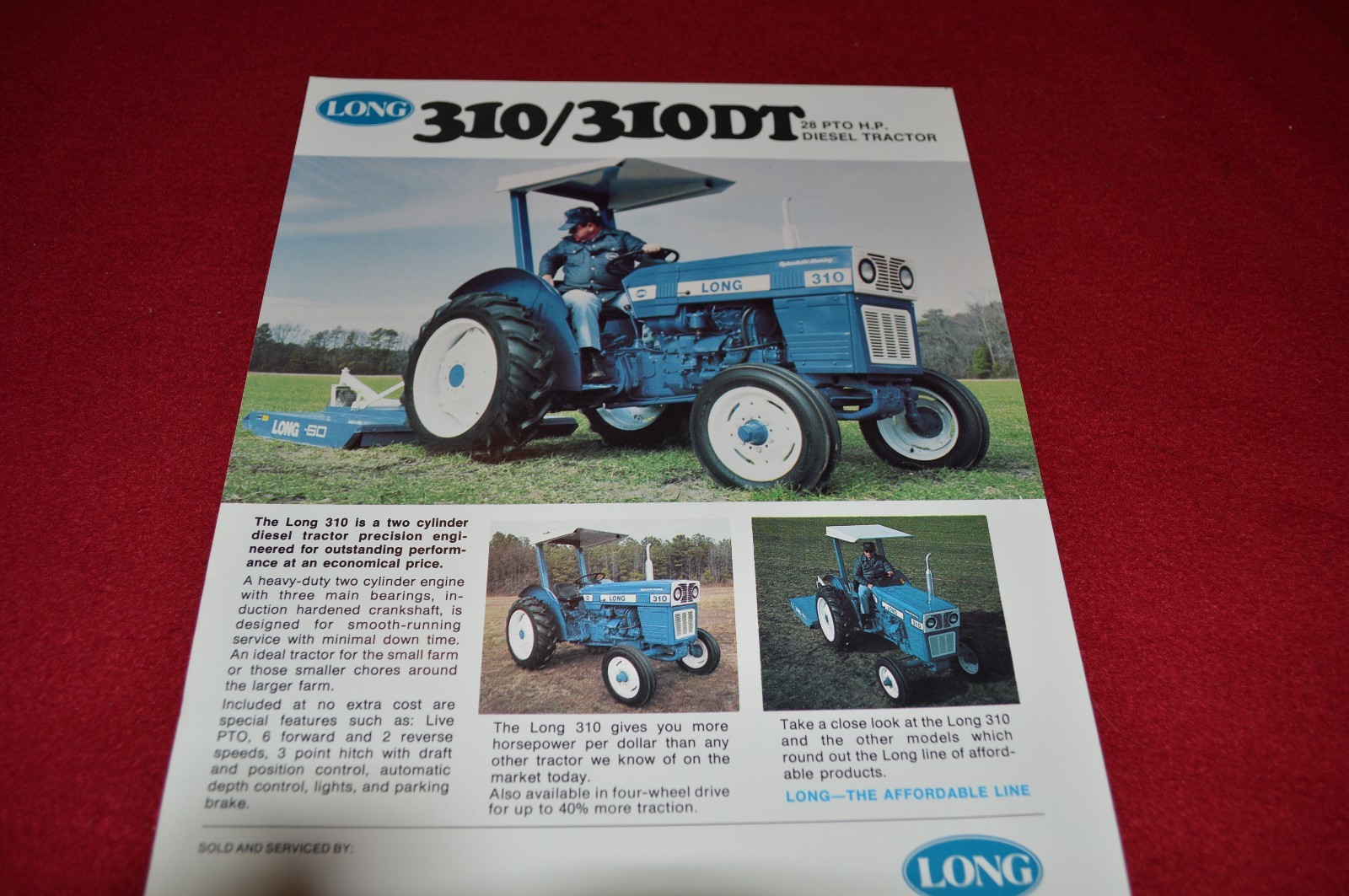 Long 310 Tractor Dealers Brochure 2339 8/79 LCOH