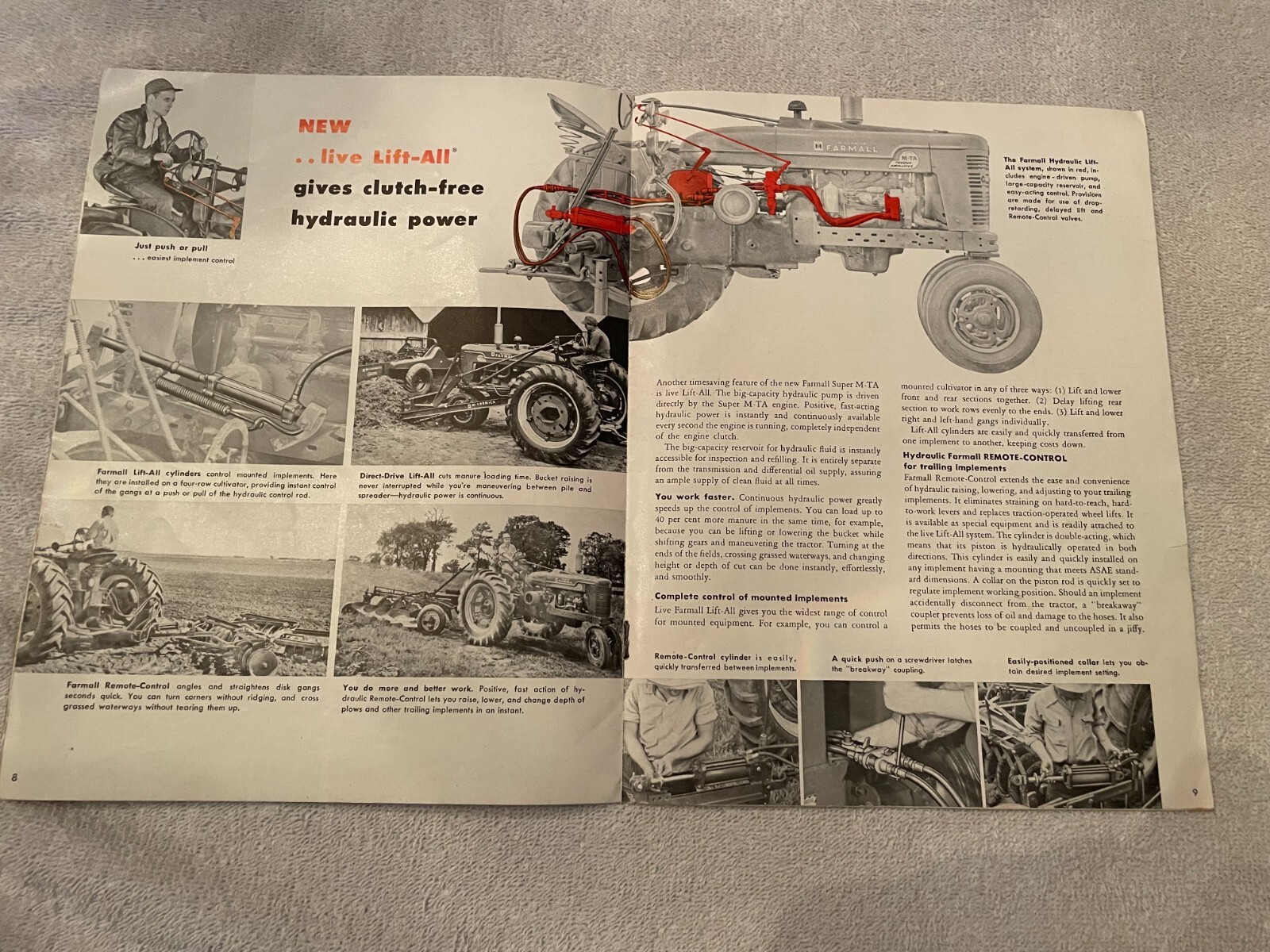 International Harvester Super M-TA Tractor Brochure