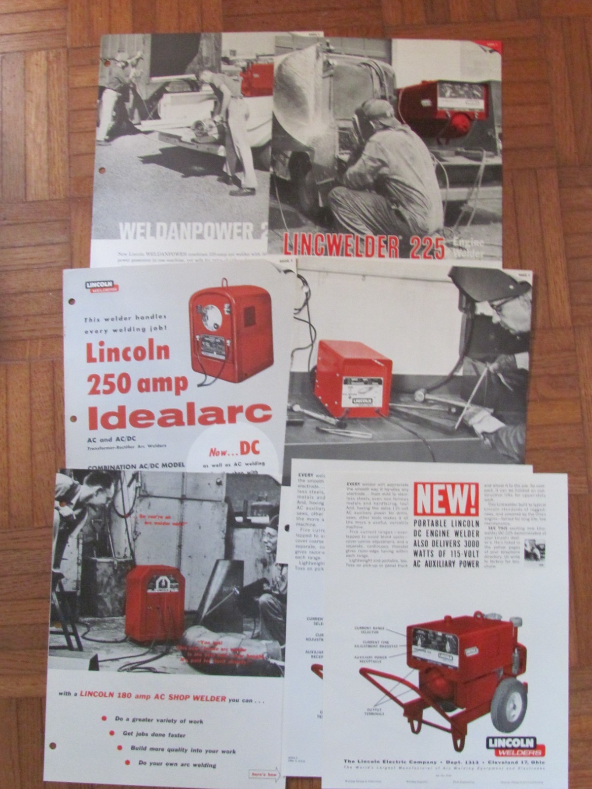 1961 SALES BROCHURE DEALER ADVERTISING LOT LINCOLN ELECTRIC WELDER