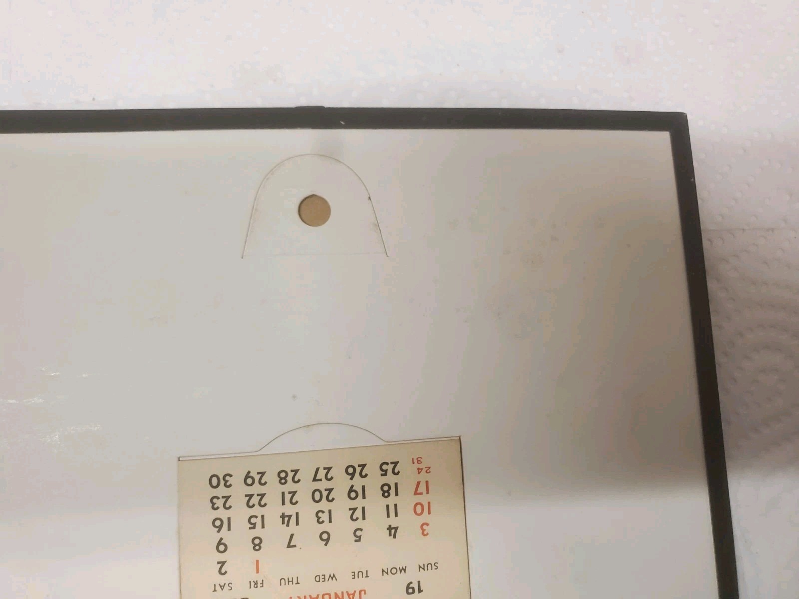 7&Prime; X 5&Prime; Framed Thermometer Farmers Elevator Traer Iowa 1960 Calendar Grain Feed