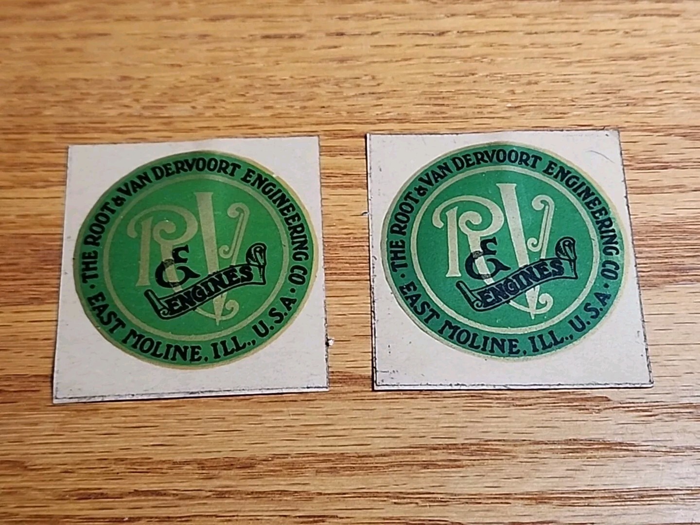 Root & Vandervoort Gas Engine R & V Decal Sticker