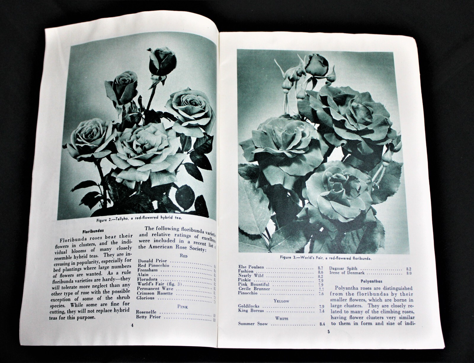 U.S. DEPARTMENT OF AGRICULTURE ROSES FOR THE HOME BROCHURE GUIDE 1953 VINTAGE