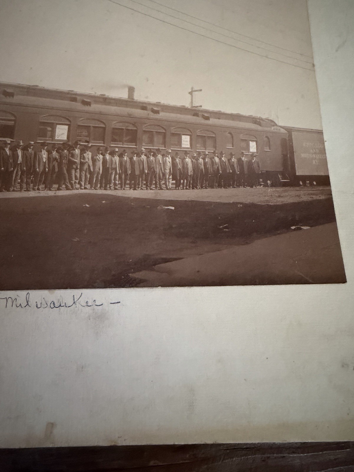 Antique Sattley Excursion Train Photo Texas Farm Machinery Dealers Racine WI