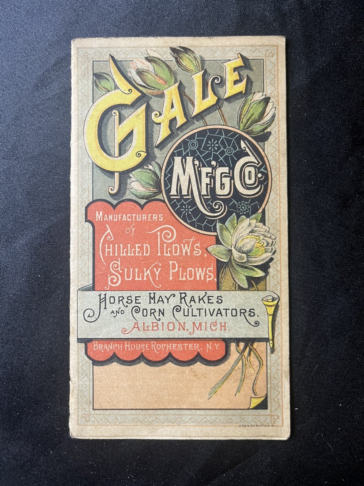 GALE MFG CO PLOWS RAKES & CULTIVATOR ADVERTISING BOOKLET