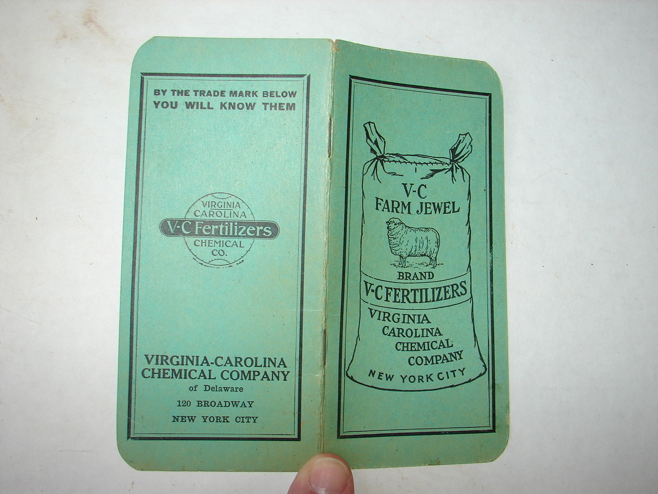 1924 V-C FARM JEWEL Fertilizers Virginia Carolina Chemical Co. New York City