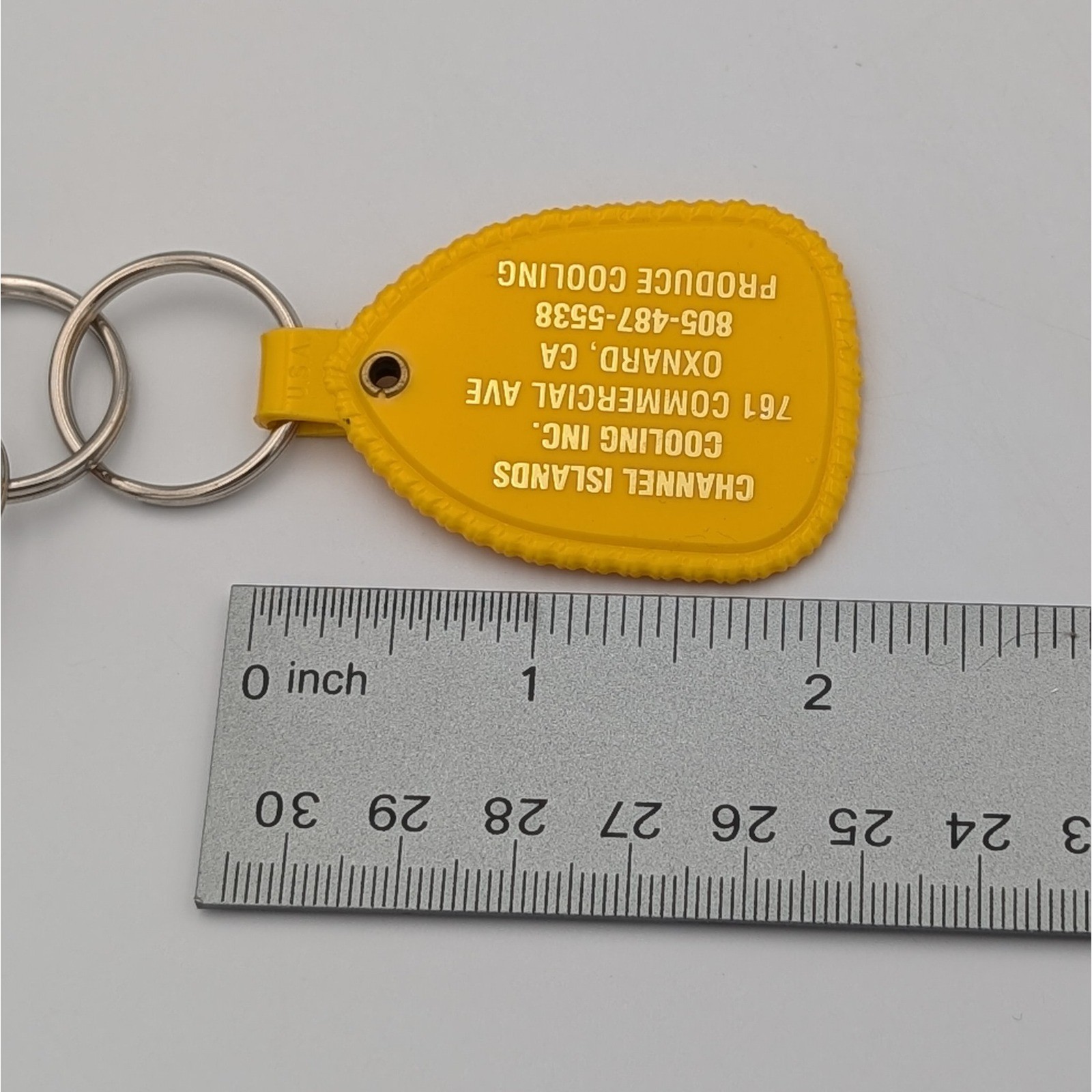 Vintage Channel Islands Cooling Inc Oxnard CA Advertising Keychains Set of 4