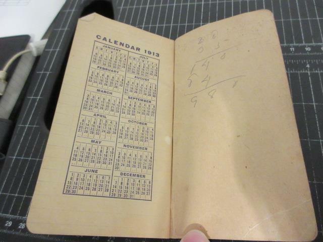 1912 Marion, Ohio « The Marion National Mill Co. » Daily Reminder with Entries