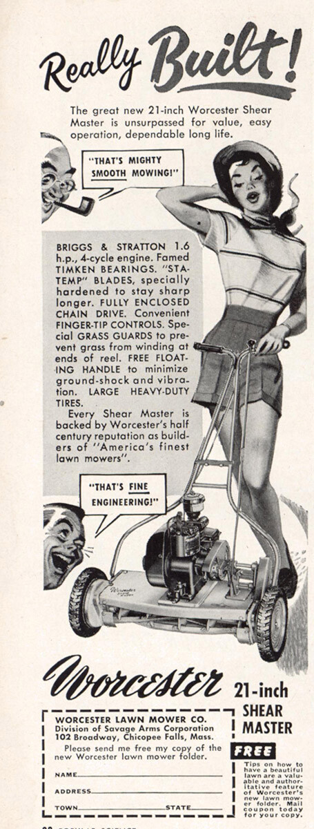 1951 Worcester Shear Master: Really Built Vintage Print Ad