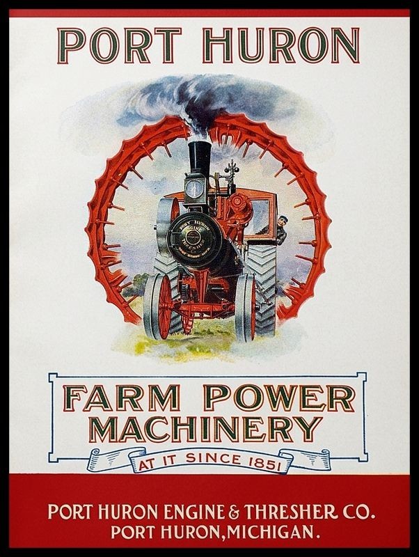 Port Huron Engine & Thresher Co. Since 1851 New Metal Sign: 12×16&Prime; Ships Free