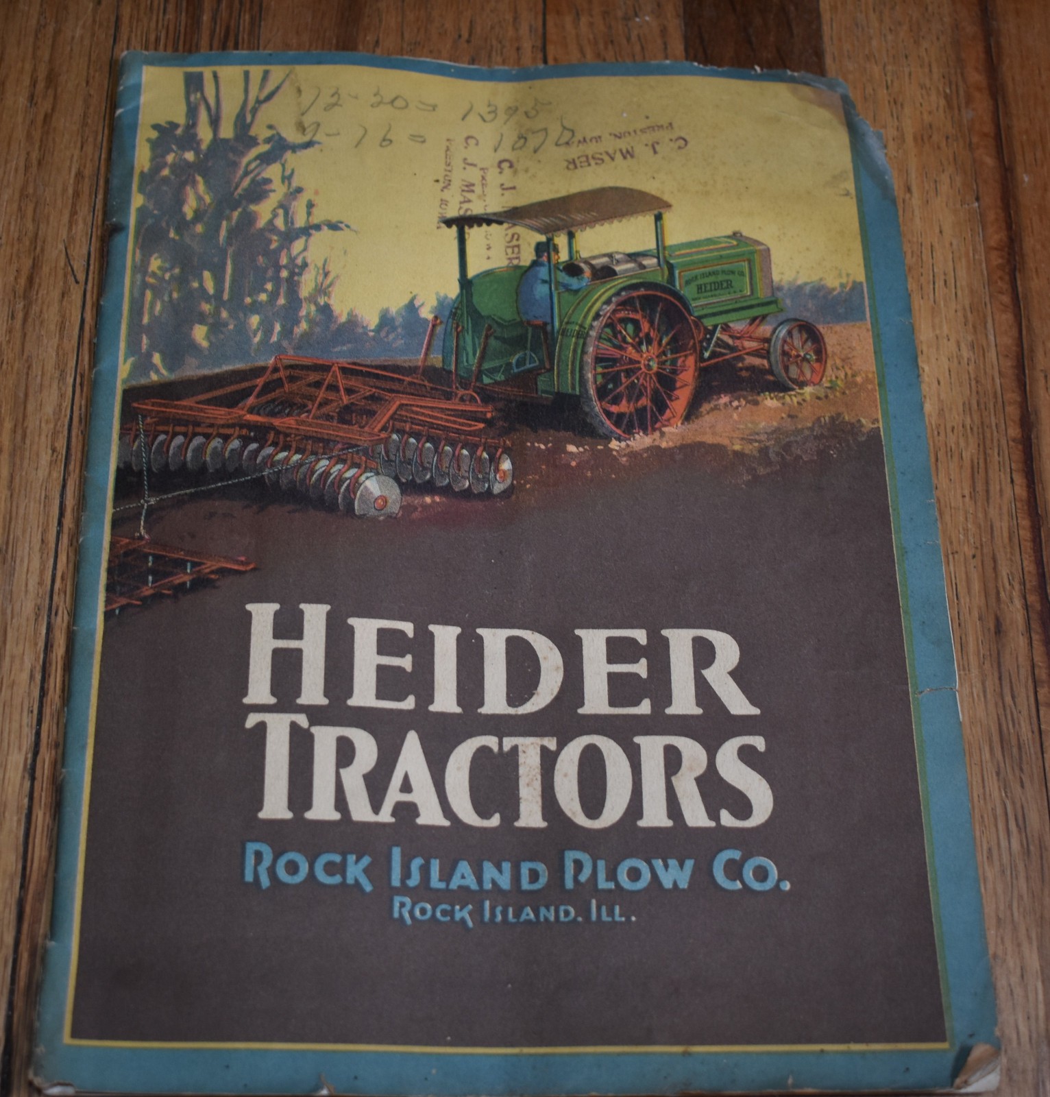 Vintage Heider Tractors Rock Island Plow Company Advertising Farm Sales Brochure
