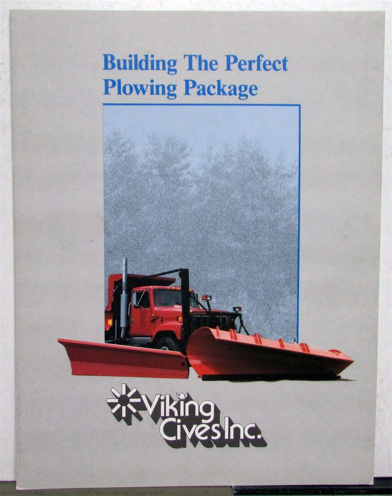 1992 Viking Cives Inc The Perfect Plowing Package Construction Sales Tri-Fold