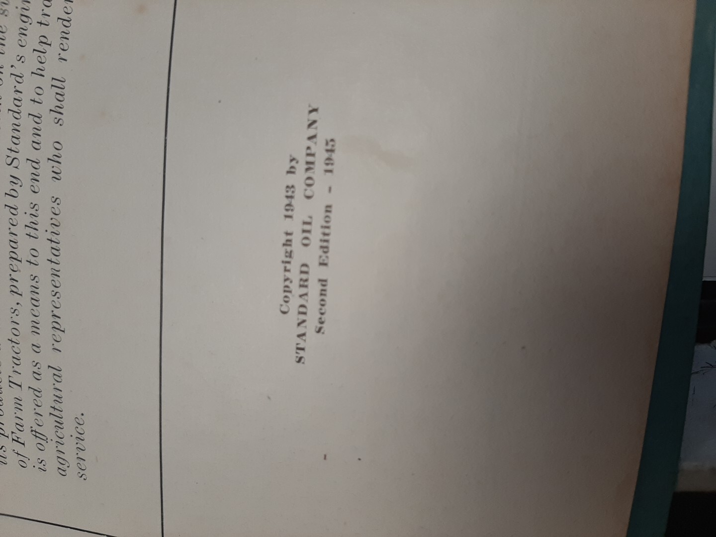 Vtg Standard Oil Engineering Service Bulletin Manual 1945 Farm Tractors FT-53