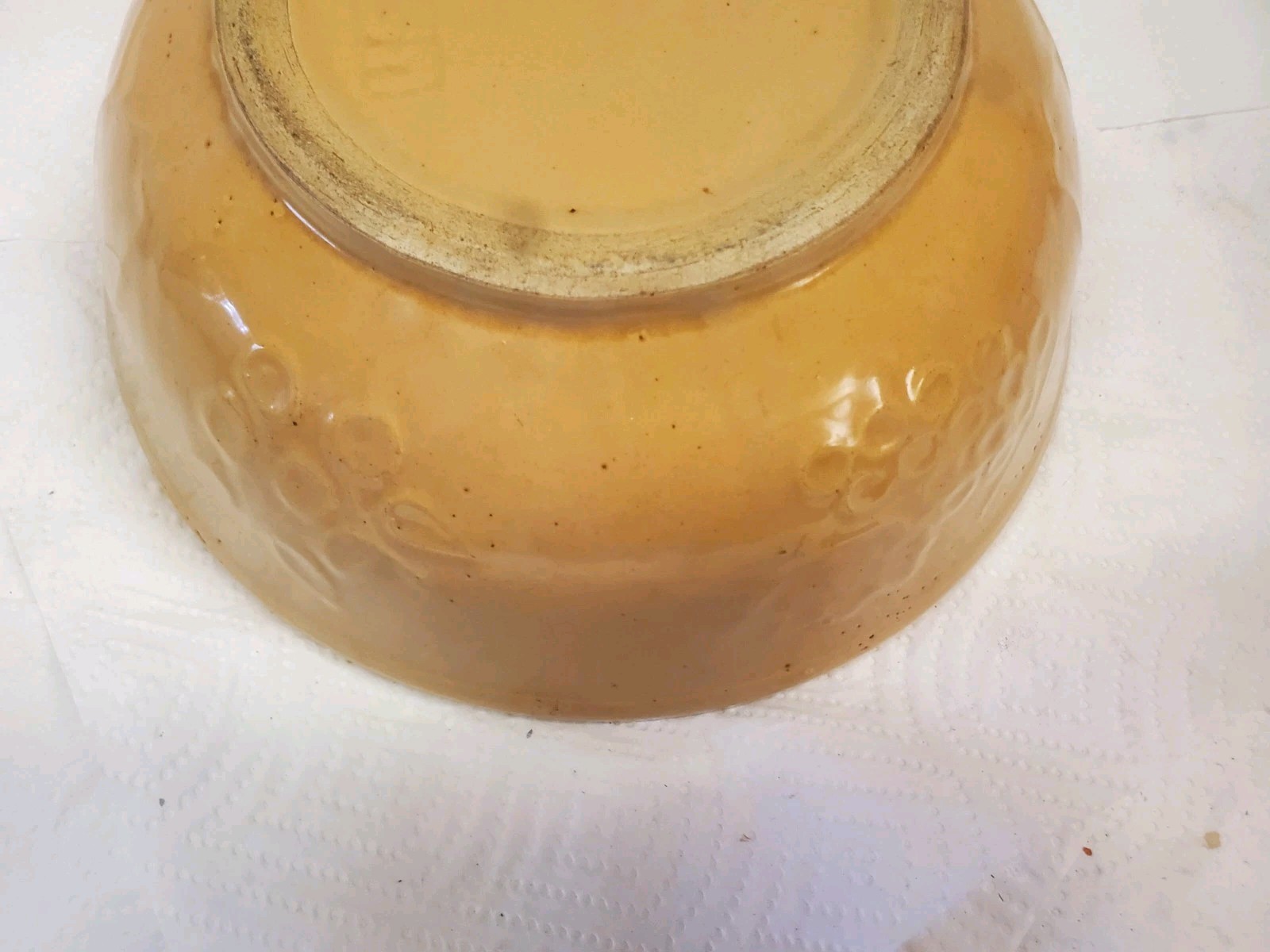 9&Prime; Stoneware Bowl Co-op Grain And Product Company Ringstead Halfa Iowa Cracked
